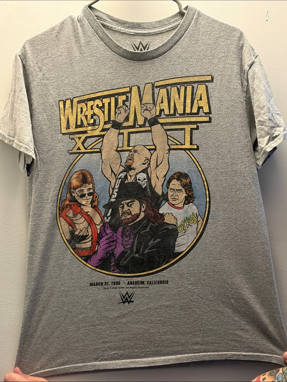 WWE WrestleMania XII Grey Graphic Tee